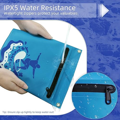 Miniatura 2 de WALNEW Bolsa seca impermeable con cremallera hermética, bolsa ligera impermeable para mujeres y hombres, bolsa cruzada IPX5 que mantiene el equipo