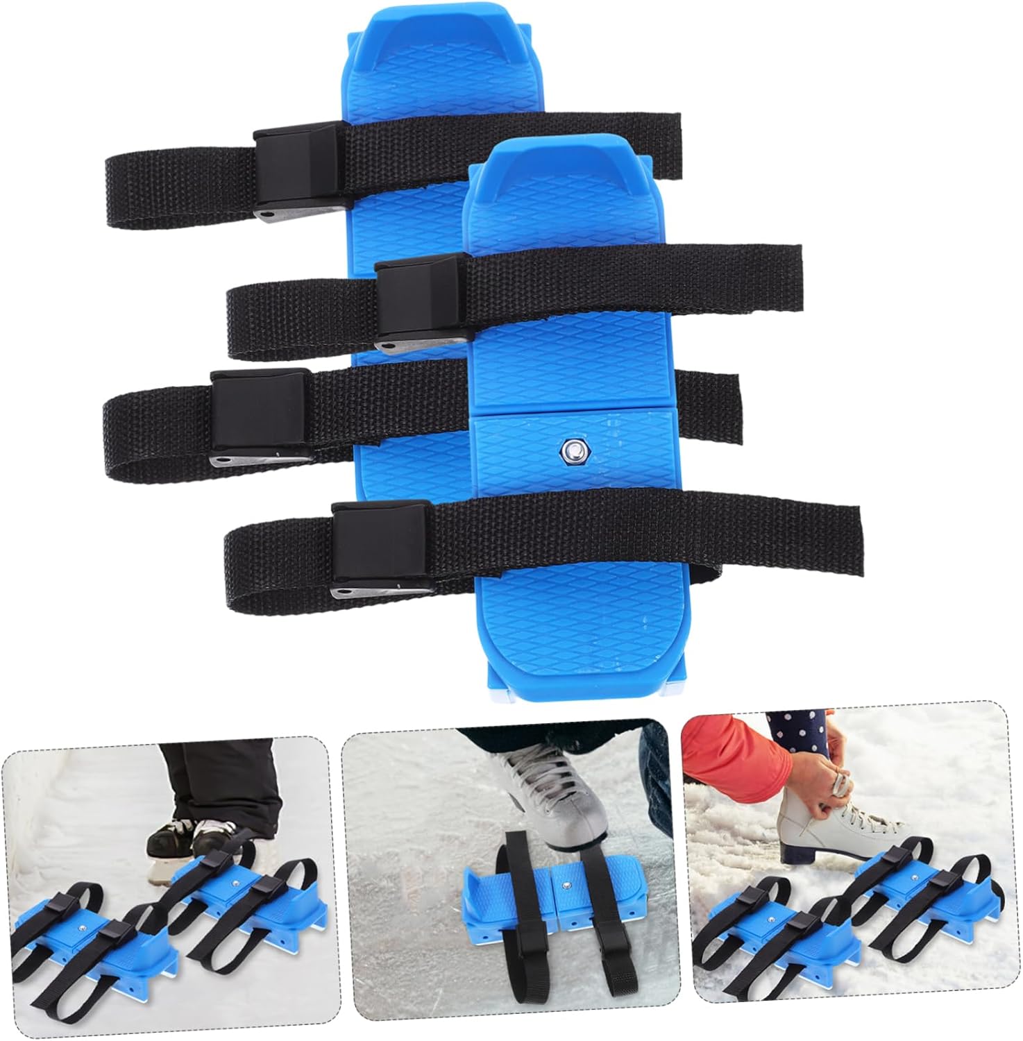 Skating Aid Shoes Ice Skates for Beginner Ice Skate Double Runner Ice Skates Adjustable Ice Skates for