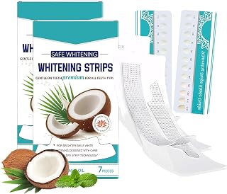 Teeth Whitening Strips Kokos Minze, 14 Stück