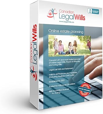 Legalwills Ca Last Will And Testament Redeemable Code Easy Diy Canadian Legal Will Kit 2021 Version Amazon Ca Office Products