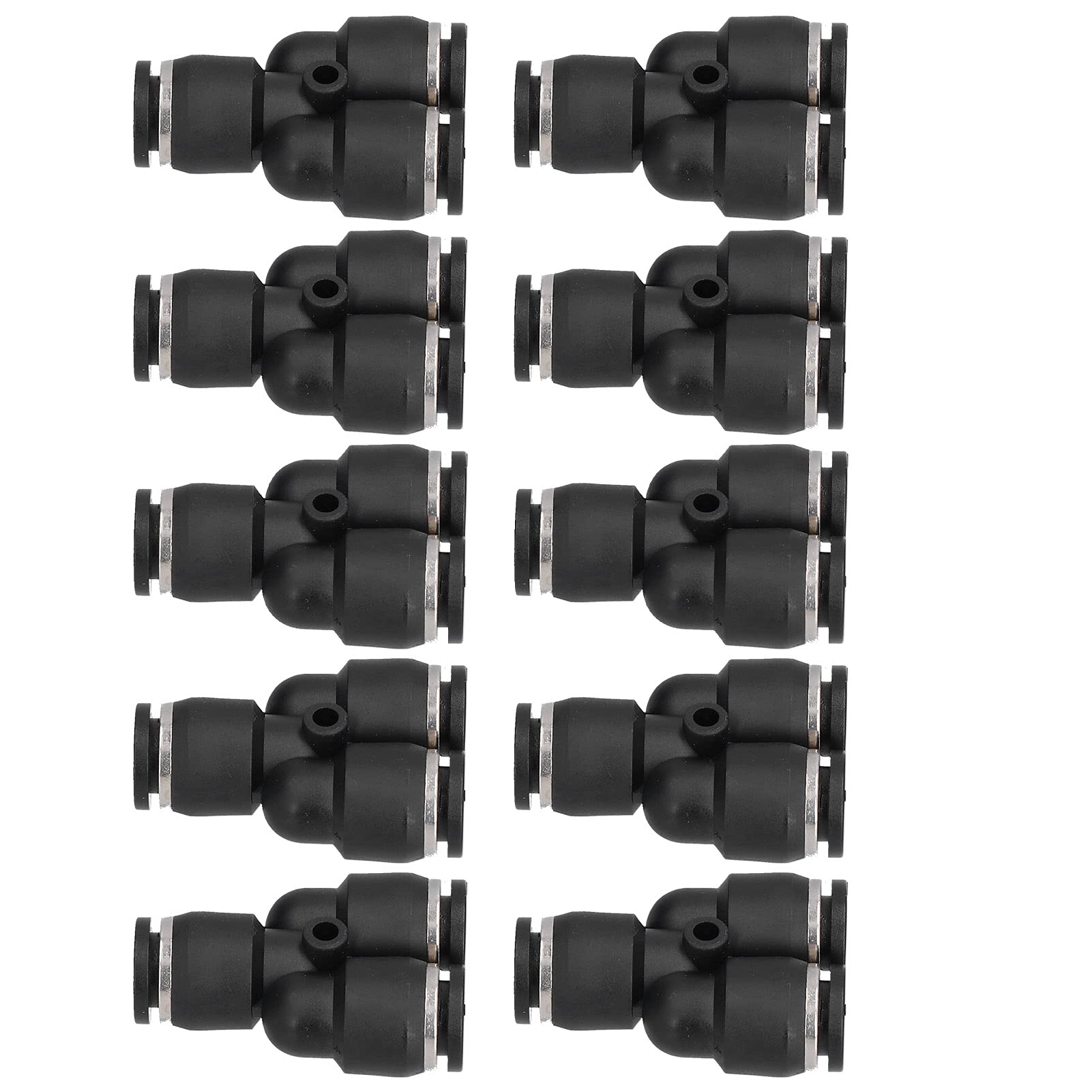 Pneumatic Quick Connector, Pneumatic Pipe Joint Pneumatic Tee Union Connector Tube 3 Way for Automation Equipment