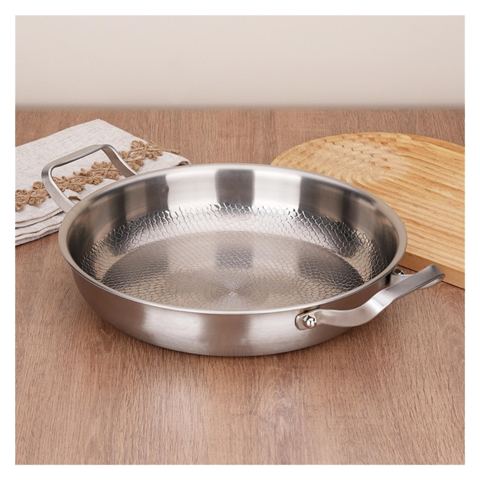 Fondo con asas dobles for cocinar como chef