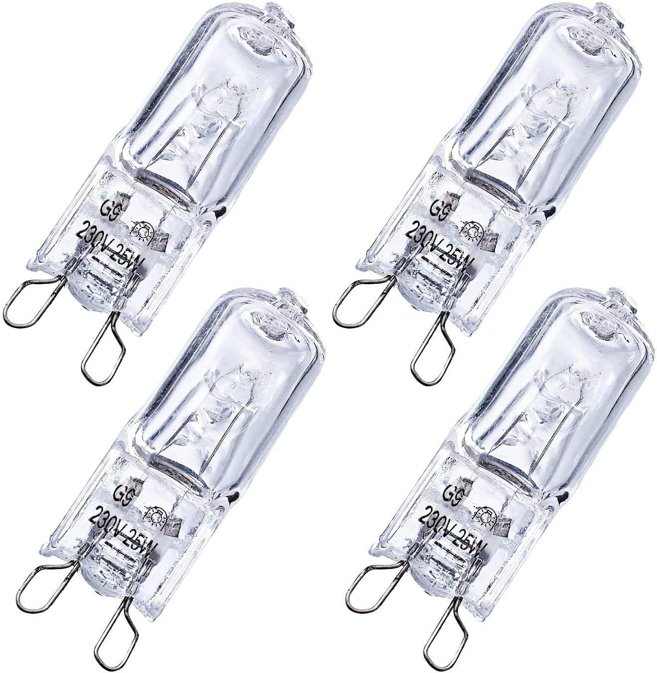 EKSAVE Lot de 4 Ampoule halogène G9 Pour Four Oven 40W 230V Ampoule à