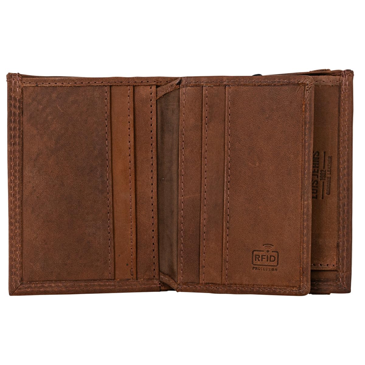 Lois - Carteras para Hombre Elegantes de Alta diseño Moderno. Billeteras para Hombre compactas Estilo clásico Cartera Monedero Funcional.