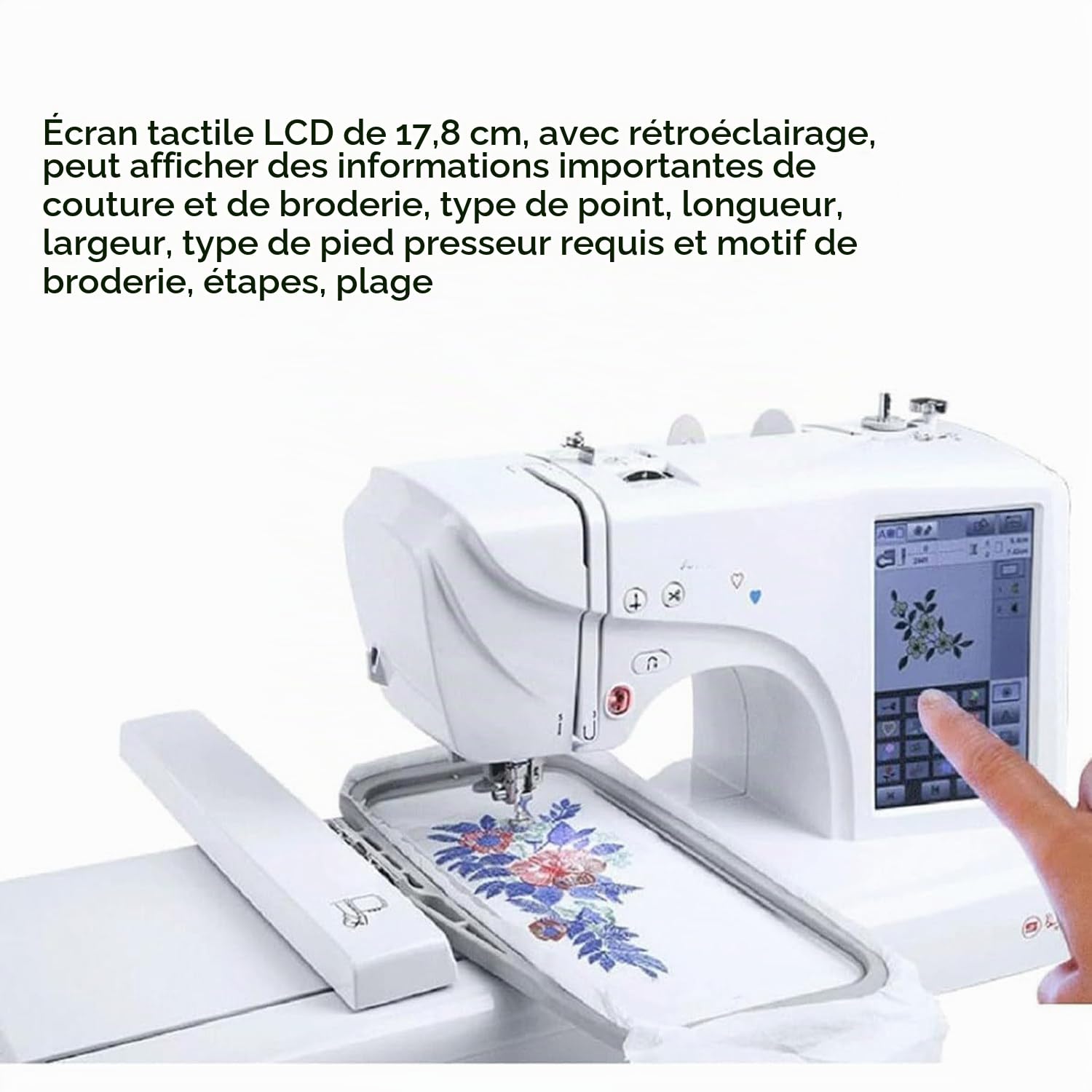 Qiang Machine à Coudre Et à Broder électronique avec Table Extension,pour Débutants Et Amateurs De Bricolage - Laissez Votre Créativité S'exprimer avec élégance
