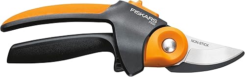 Fiskars PowerGear2 - Podadora de agarre suave para ramas, optimiza la potencia de corte y el apalancamiento, revestimiento de hoja de baja fricción
