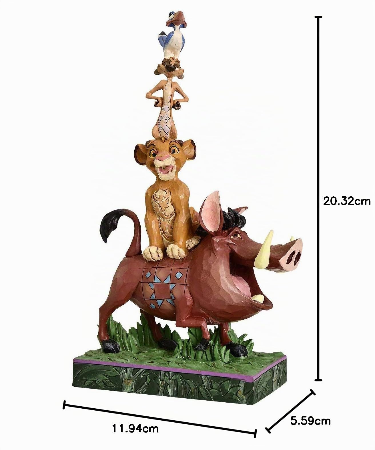 Disney Traditions, Figura de Pumba, Timón y Simba de "El Rey León", para coleccionar, Enesco