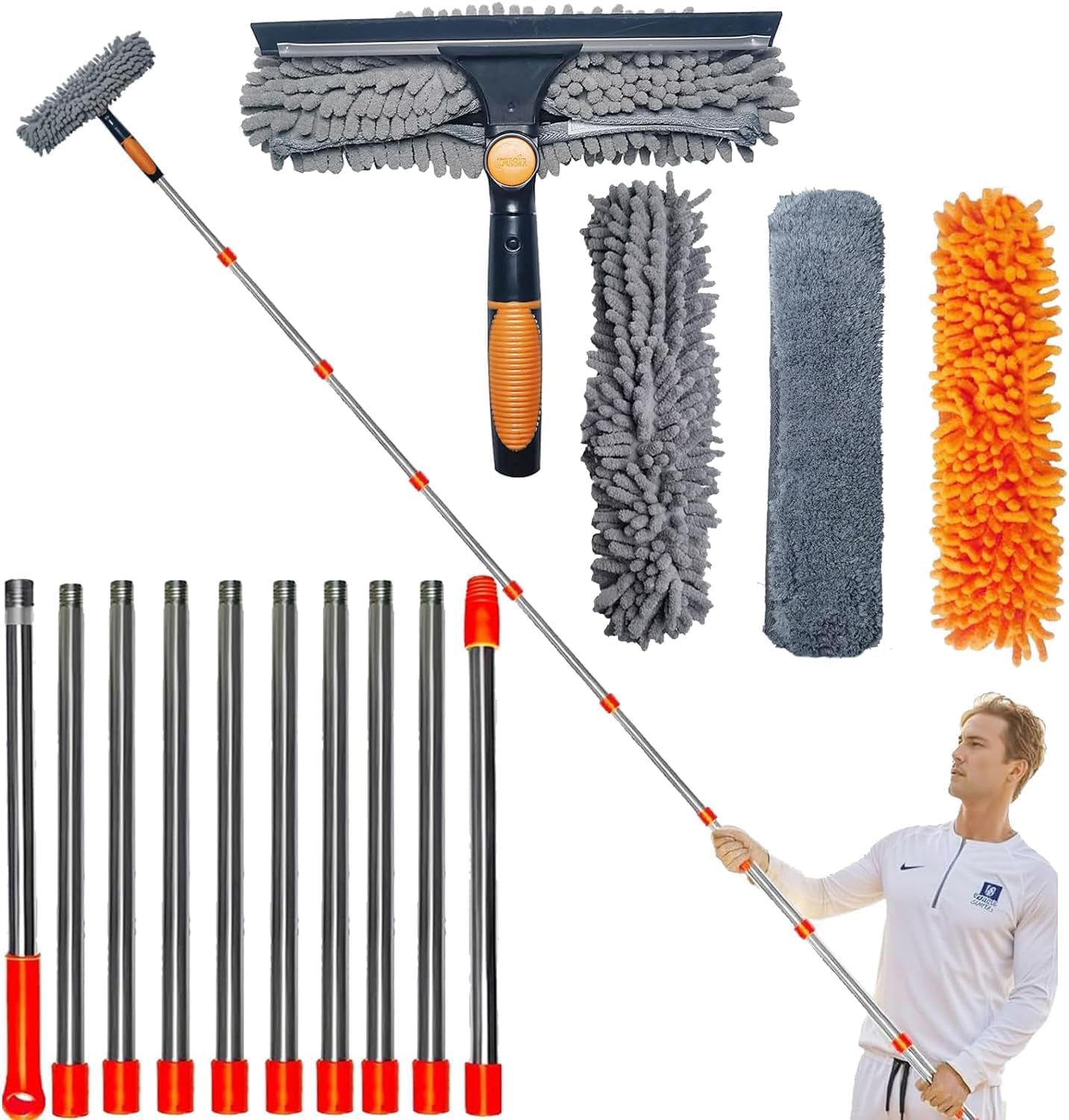 Tonmp 20 ft+ Reach Squeegee Duster