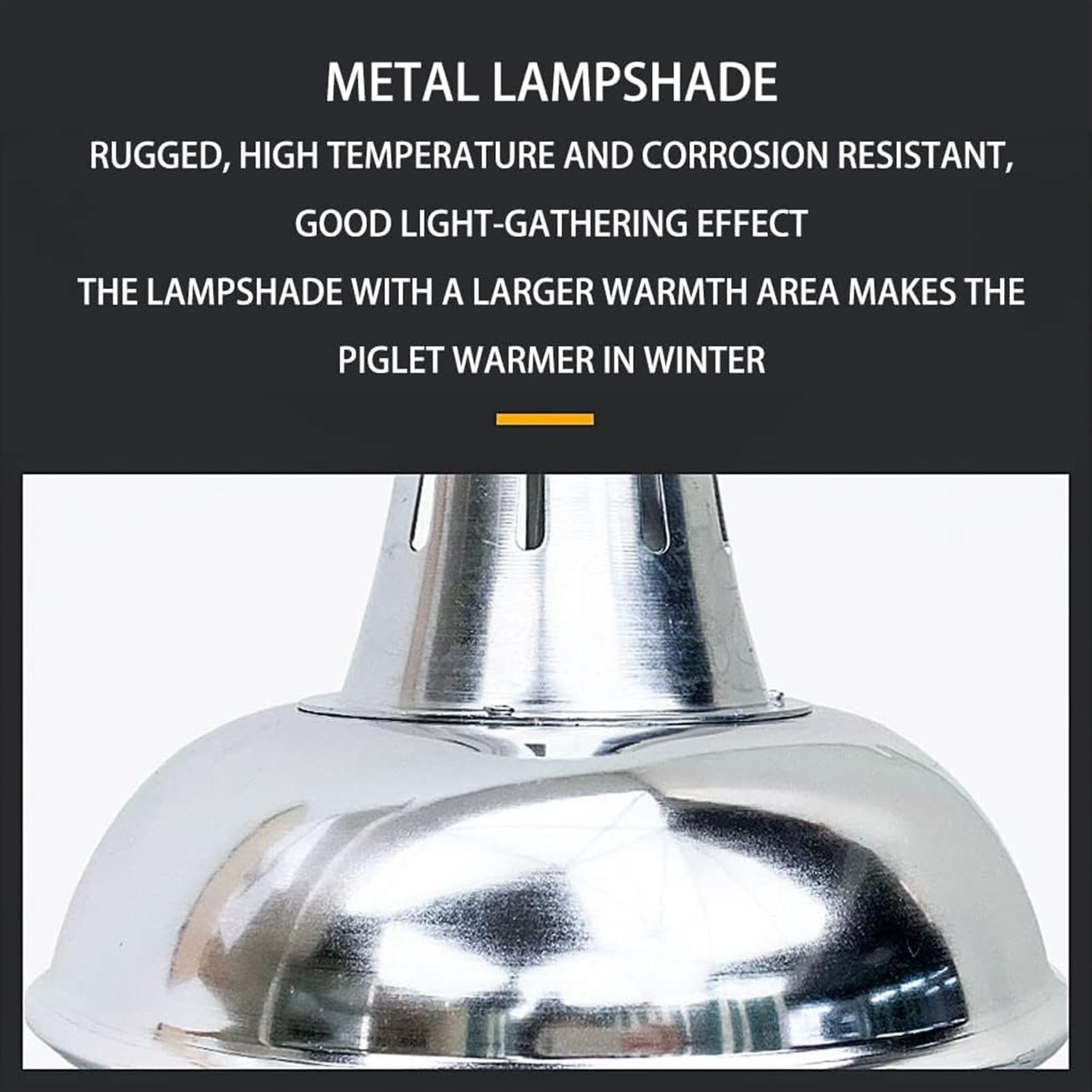 Lampa grzewcza 220 V/400 W, lampa grzewcza dla drobiu dla piskląt, lampa grzewcza dla kiszących kurczaków z termostatami i żarówką dla piskląt, gadów, szczeniąt, kociąt, jagnięąt, kaczek
