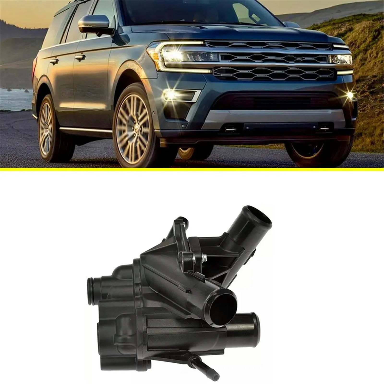 Obudowa termostatu chłodzenia silnika samochodowego, akcesoria do Expedition F150 Navigator Lobo 2017-2021 HL3Z 8A586A