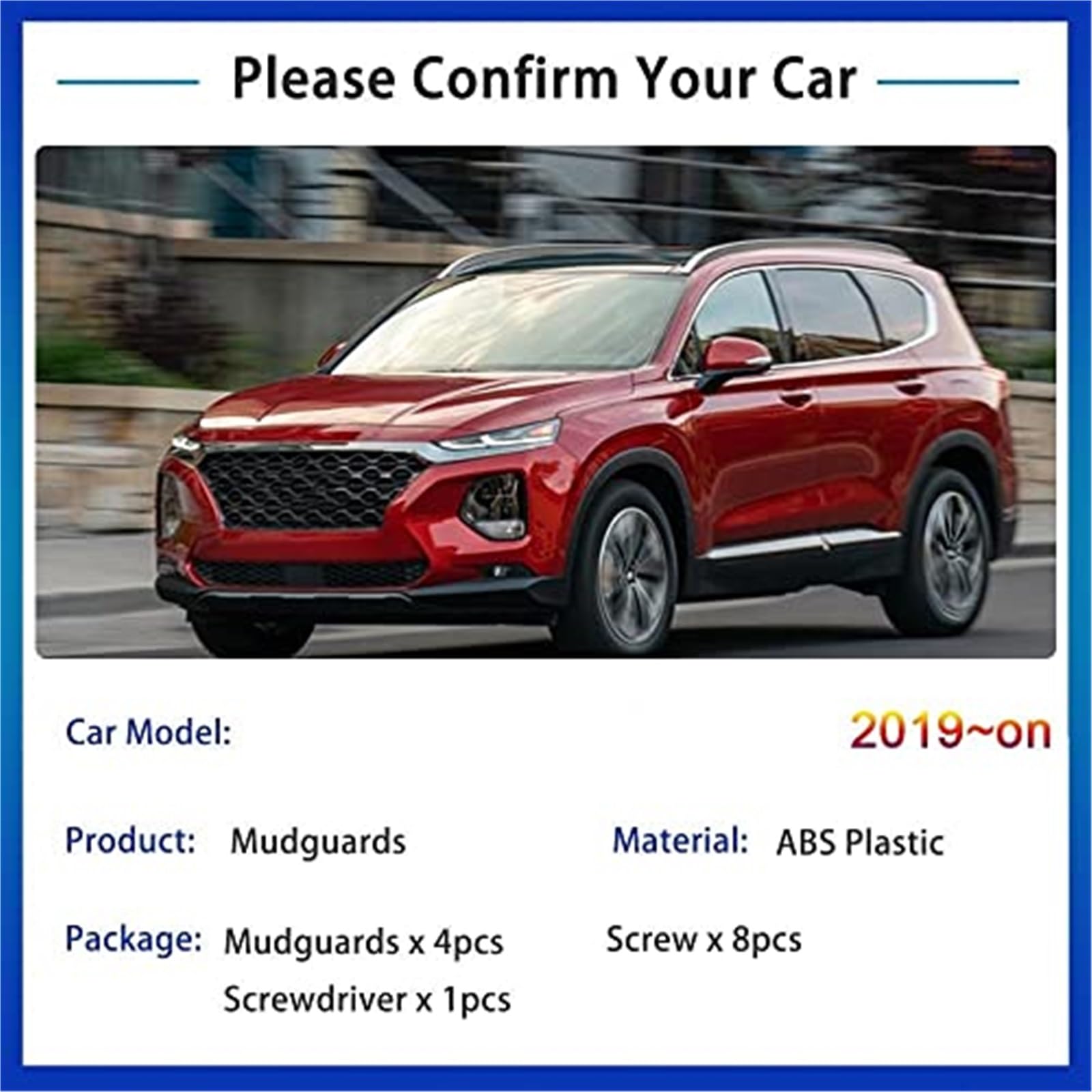 Błotniki samochodowe, dla Hyundai, Santa Fe TM 2019 2020 2021 2022 2023 błotniki tylne koła akcesoria Błotniki przednie i tylne samochodu