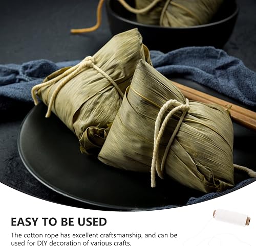 Miniatura 3 de Kichvoe Cordel de cocina 8 rollos de cuerda de algodón para panaderos, cuerda de algodón blanco, cuerda de cocción para atar carne, hacer