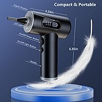 Vista 9 de Aspirador eléctrico de aire comprimido y aspirador 2 en 1, soplador de polvo para computadoras, teclado de PC, electrónica, mini aspiradora