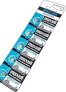 5pcs Maxell SR621SW 1.55V Silver Oxide Battery