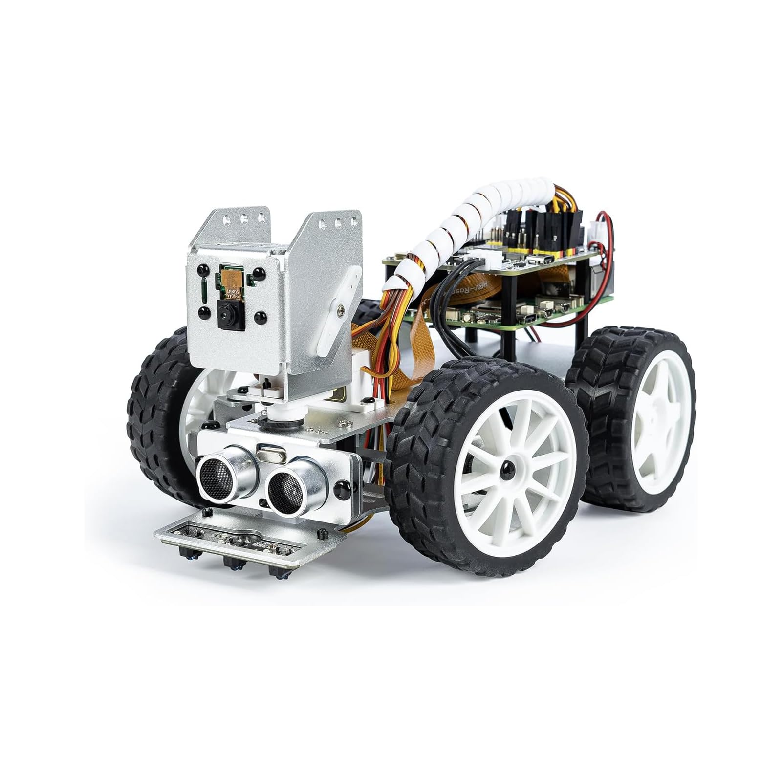 SunFounder Picar-X AI Robot inteligentny zestaw samochodowy do Raspberry Pi 5/4/3B+/Zero 2w, Openclaw LLMs ChatGPT/Gemini/Grok, rozpoznawanie głosu i wideo, Python, zarysowania, aparat (RPI nie jest
