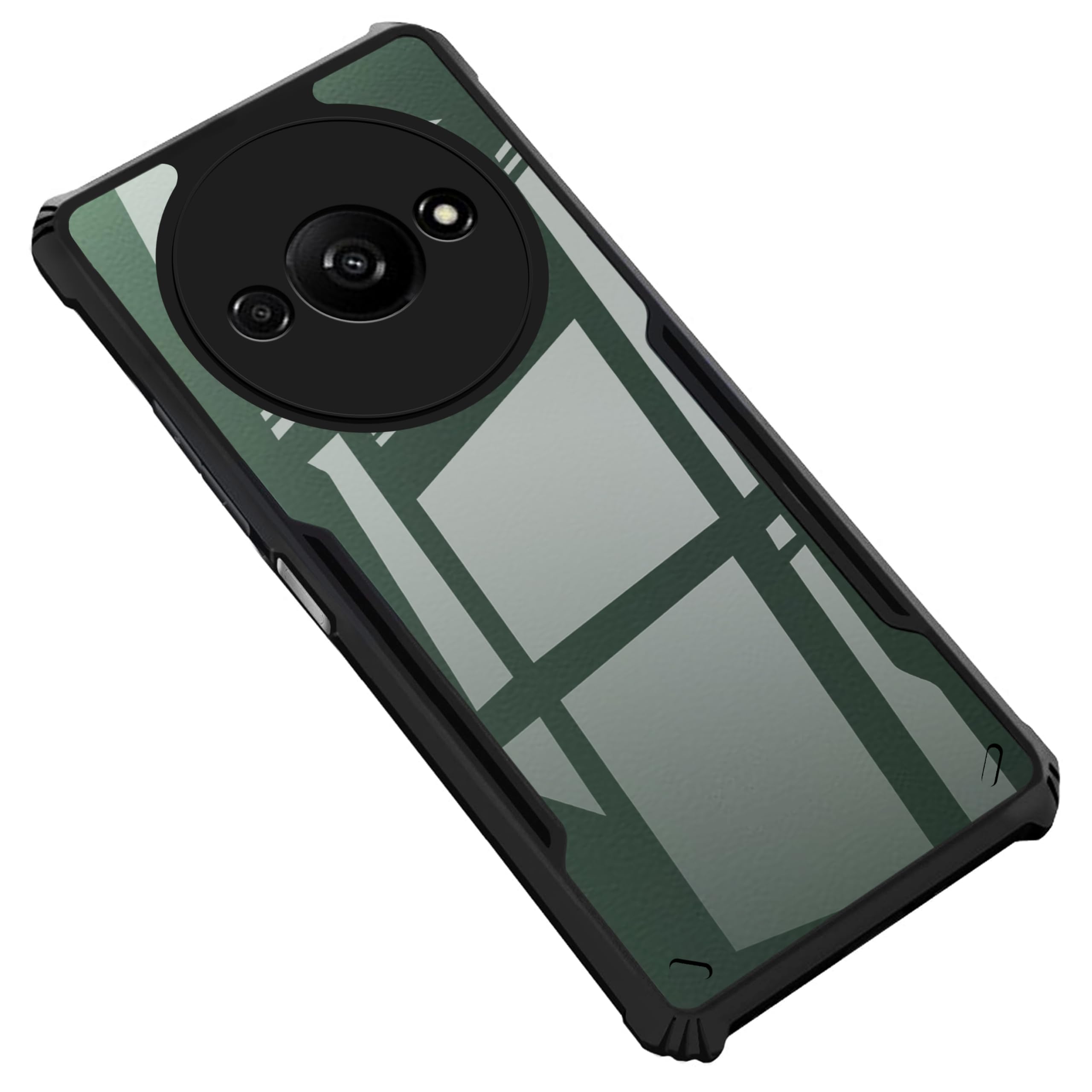 Amazon Brand - Solimo Back Case Cover for Poco C61 (Polycarbonate, Thermoplastic Polyurethane_Matte Black) (B0CZDG5QLK) Amazon Price History, Amazon Price Tracker
