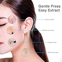 Vista 5 de JPNK Herramienta para Eliminar Puntos Negros Extractor de Comedones Kit de Eliminación de Acné para Imperfecciones, Extracción de Puntos Blancos, 6