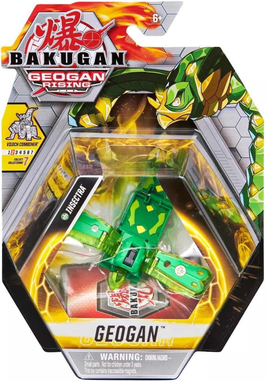 Geogan Rising 2021 Ventus Insectra Geogan (Viloch Combiner Part 2 of 7) Collectible Action Figure and Trading Cards