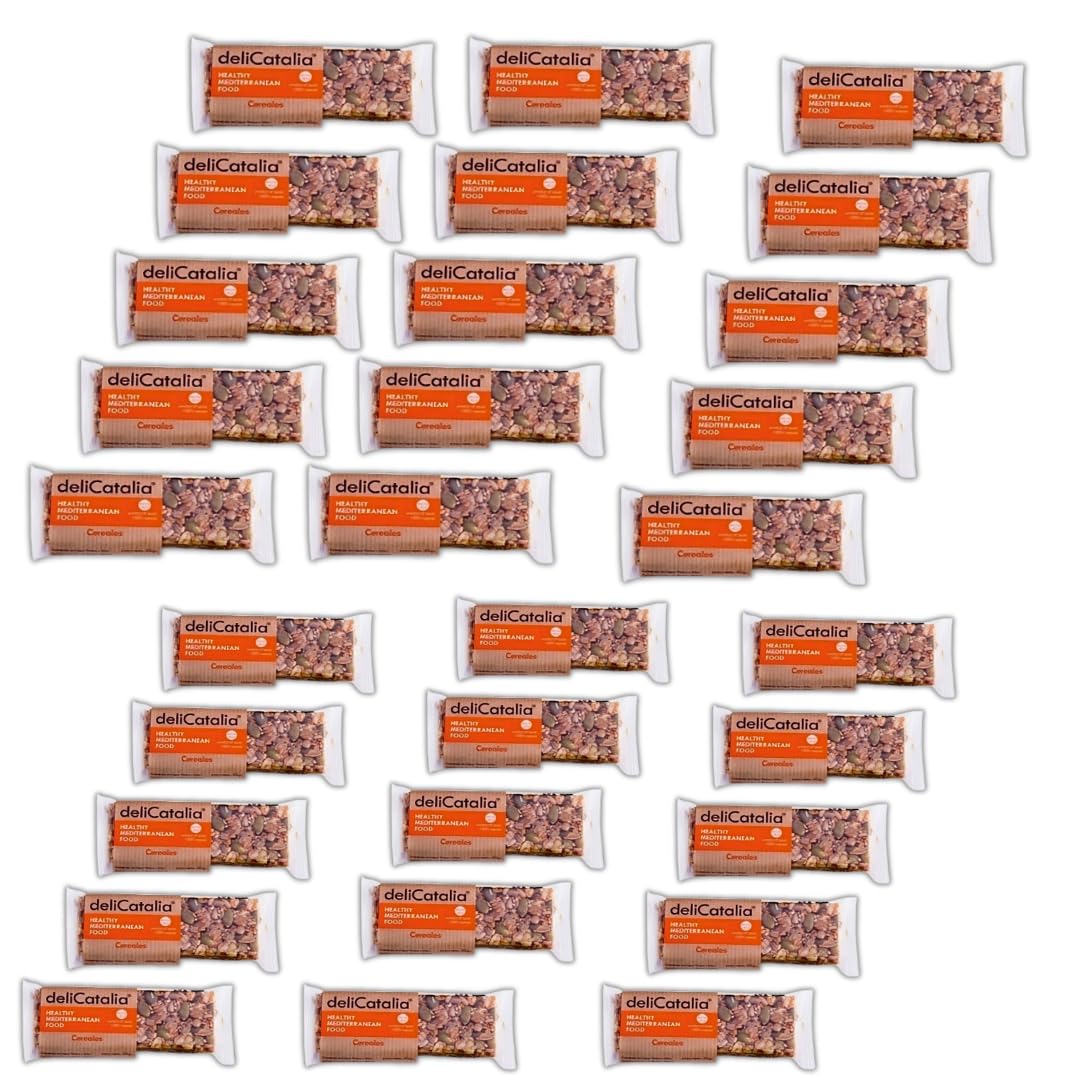 Barritas ecológicas de cereales, 30 unidades, 50 gr, expositor - deliCatalia