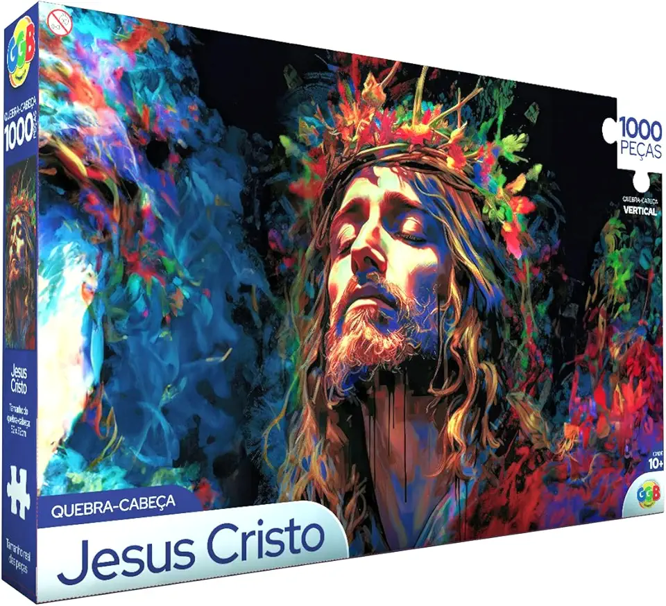 GGB Plast Quebra-Cabeça Jesus Cristo 1000 Peças