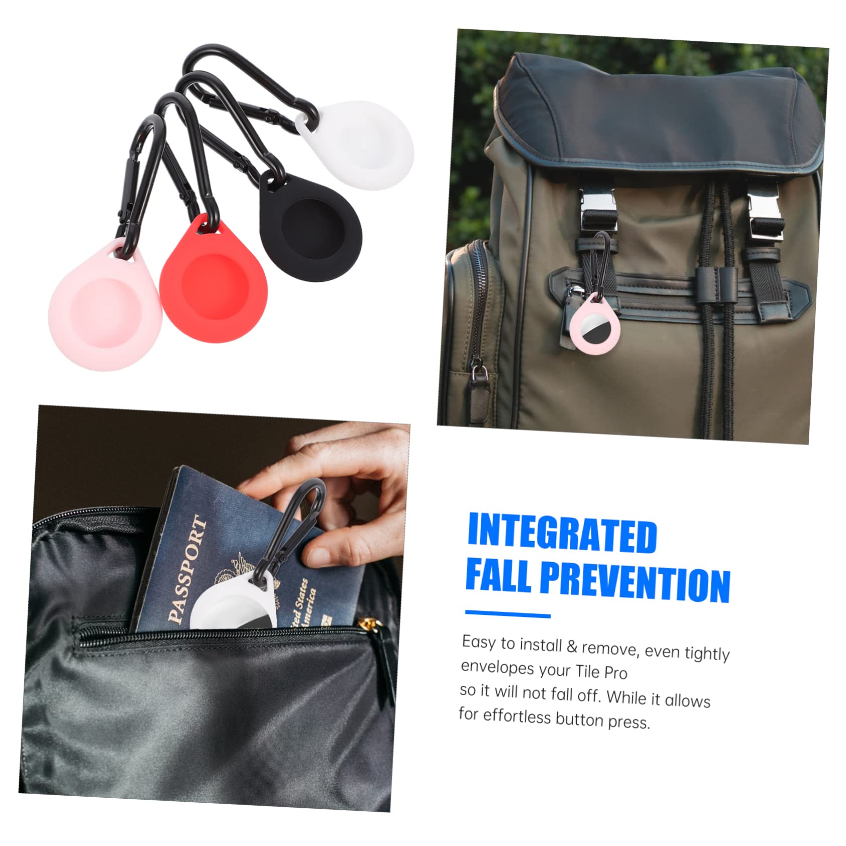 Angoily 4pcs Tracer Protective Case Keychain for Soft Sleeve Easy to Clean -Loss Design