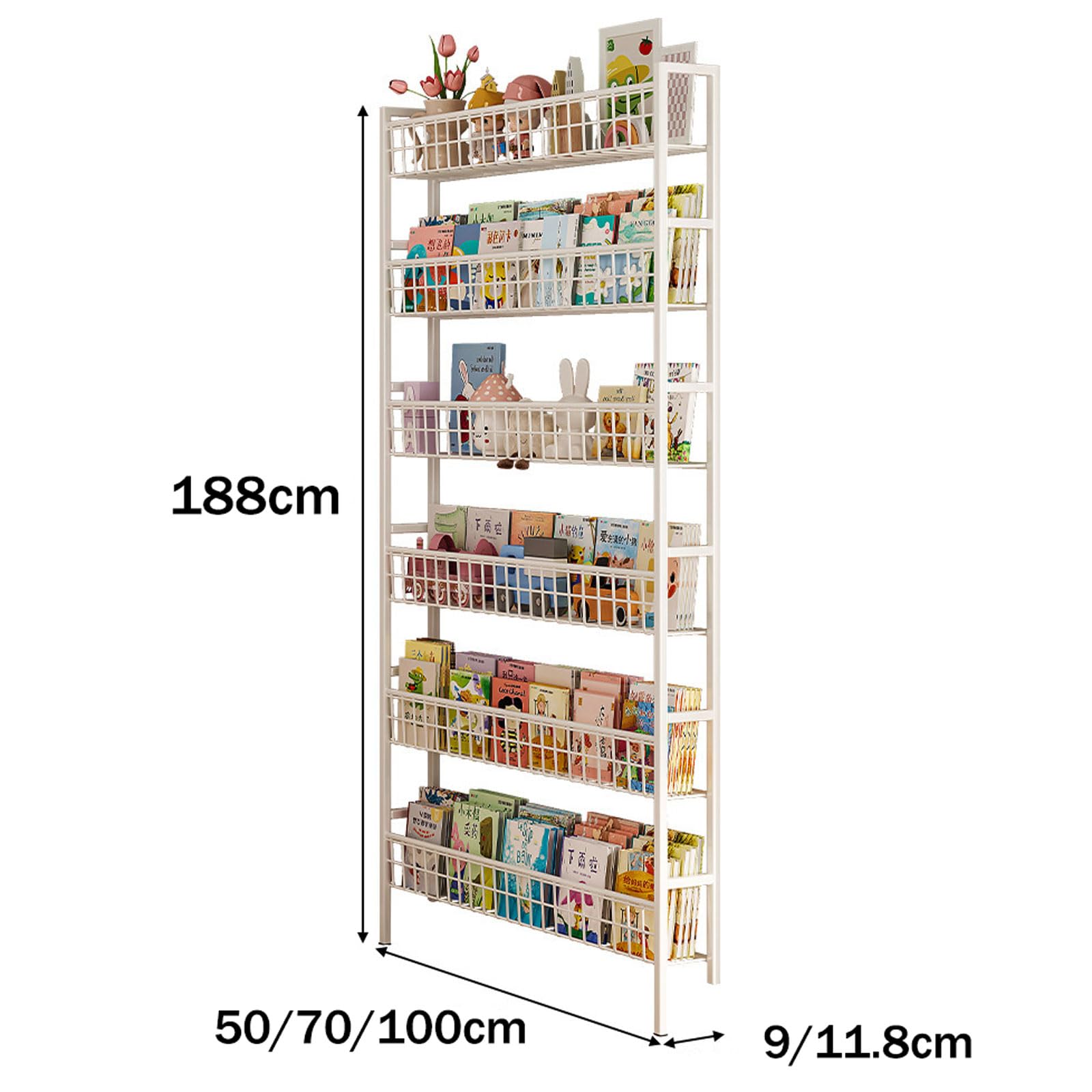EstanteríA DetráS De La Puerta,Organizador Delgado DetráS De La Puerta,EstanteríA para Libros De Montaje En Pared,FáCil De Almacenar,para Dormitorio,Salas De Estar,Hogar,Oficina