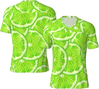 Stylish Athletic Sports Jersey Lime Green Pattern Mens Rugby Jersey