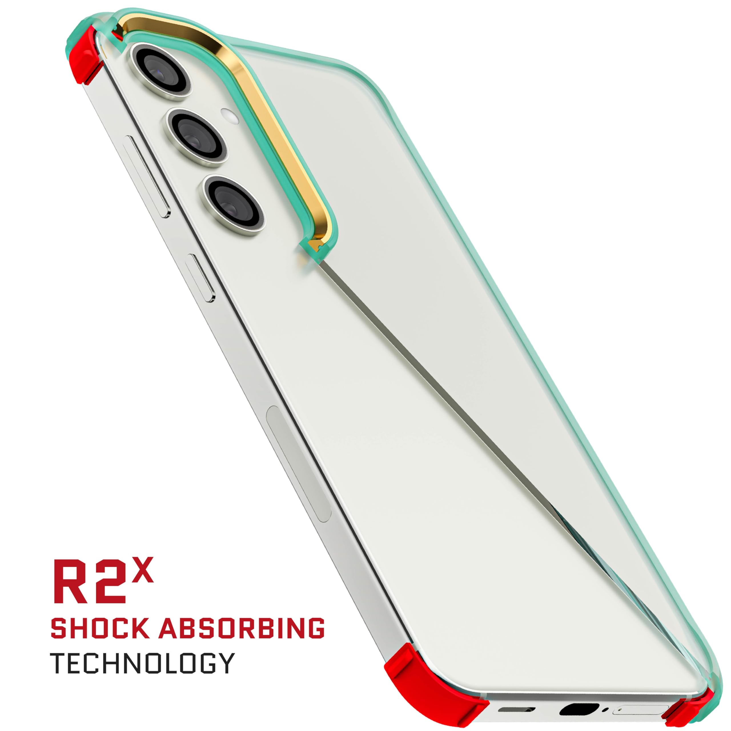 Ghostek Covert - Funda transparente para teléfono Galaxy S24 Plus con protección de grado militar a prueba de golpes, agarre antideslizante, funda protectora de silicona diseñada para Samsung Galaxy