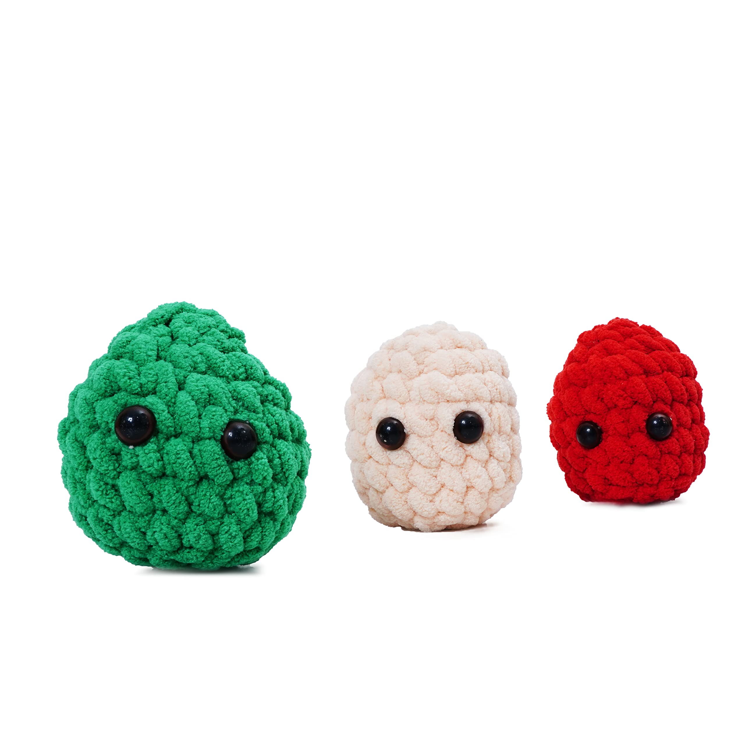 Littleok�s Stuffed Stress Ball (3 Pcs/Set),Worry Pet to Relieve Anxiety, Handmade Crochet Squishy Fidget Ball (Green, Red, Peach) (B0C1W8NT6K) Amazon Price History, Amazon Price Tracker