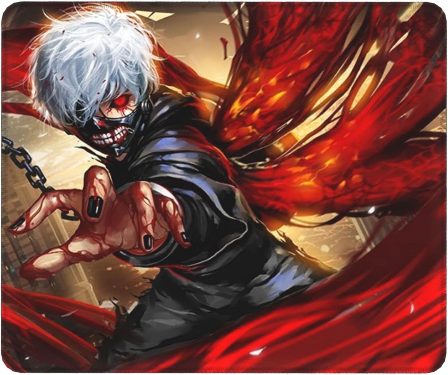 Danesi かねき けん 東京喰種トーキョーグール 滑り止め ミニサイズ 厚さ 3ｍｍ マウスパッド ゲーミング オフィス レディース 薄型 小型 便利 男性 男の子 プレゼント おもしろい おしゃれ かわいい キャラクター 30 25 Danesi パソコン Amazon