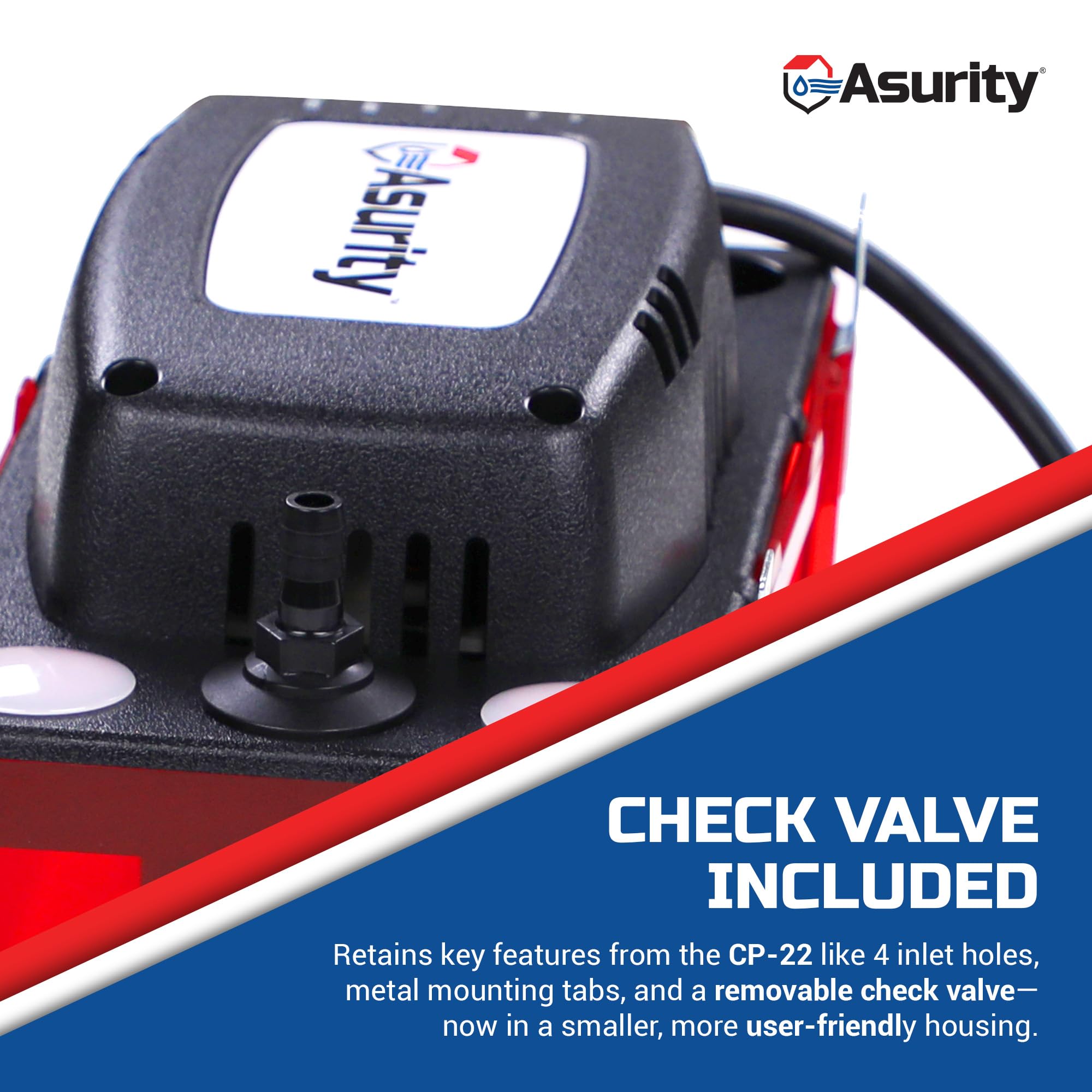 Asurity ULTRACP-22 Condensate Pump - 22' Lift -6 Asurity ULTRACP-22 Condensate Pump - 22' Lift -6