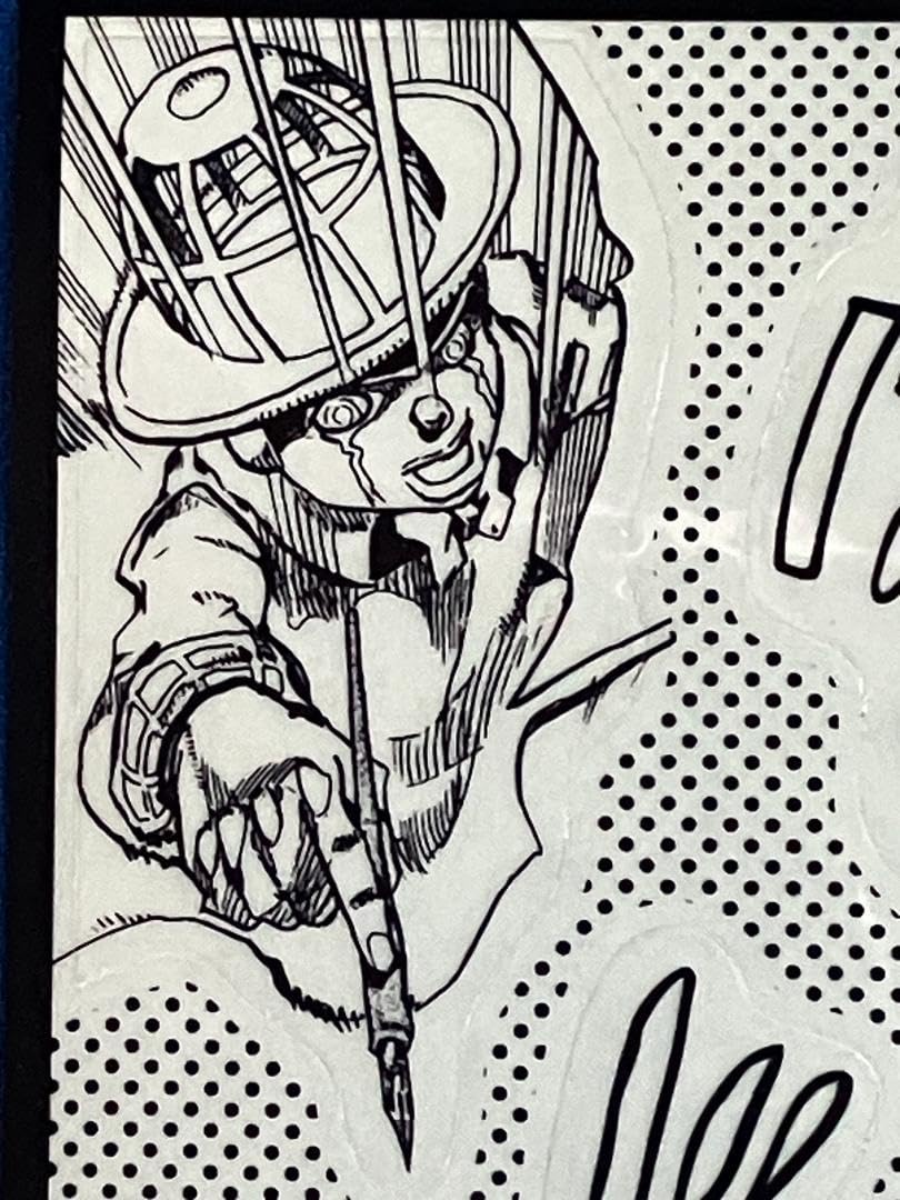 【未使用】ジョジョの奇妙な冒険 岸部露伴　ドローイングアート Amazon.co.jp: 岸辺露伴は動かない 擬音ステッカー 荒木飛呂彦