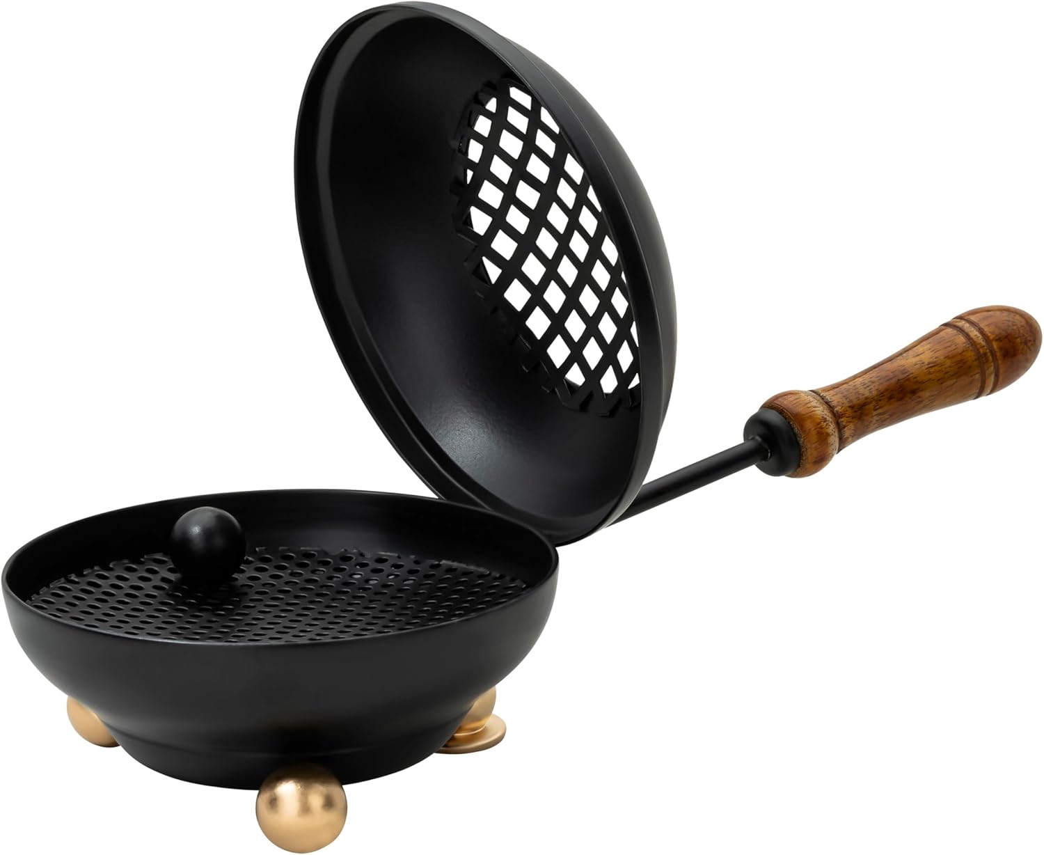 Handmade Coppertone Iron Incense PAN – 3.15 Inches Diameter, Copper Finish Burner for Charcoal & Resin Incense, Artisan Craftsmanship from India