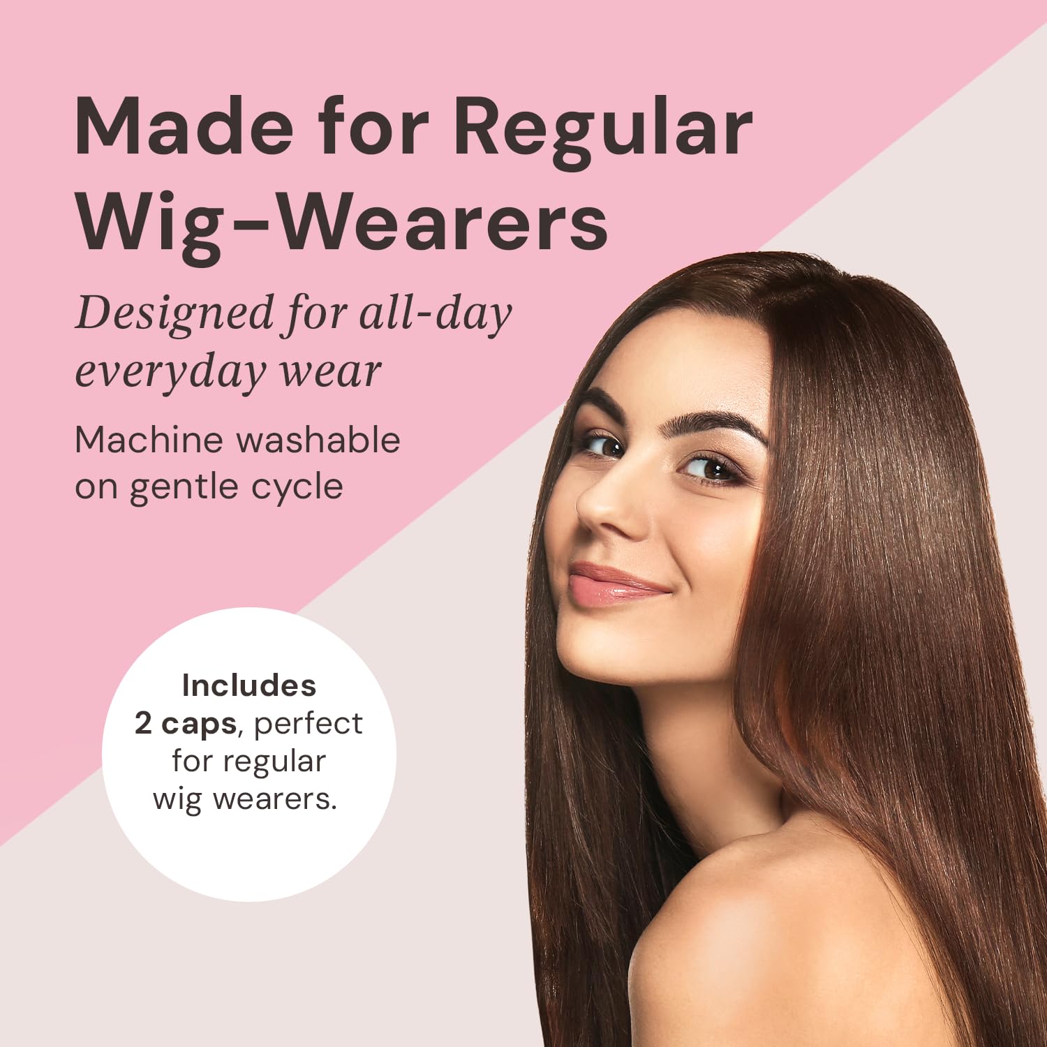 Milano Collection GripCap All in One WiGrip Comfort Band & Wig Cap in Brown