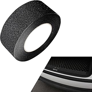 Anti-Slip Car Door Entry Guard, 16.4 FT Scratch-Resistant Auto Door Sill Protector Tape, DIY Rear Trunk Edge Protection Strip, Universal for Most Cars (Black)
