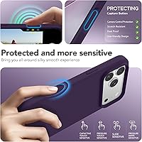 Vista 1190 de GONEZ Funda de silicona para iPhone 15 Pro Max, compatible con Magsafe, protector de cámara + protector de pantalla, forro de microfibra suave Negro