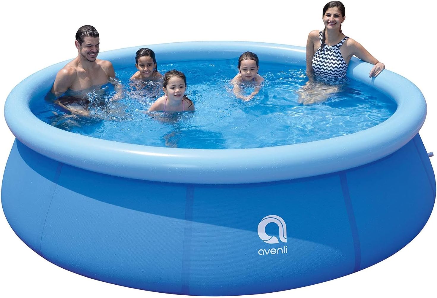 DIMAR GARDEN10ft x 30in Inflatable Swimming Pool Outdoor Round Air Top Ring Pools for Kids or Adults