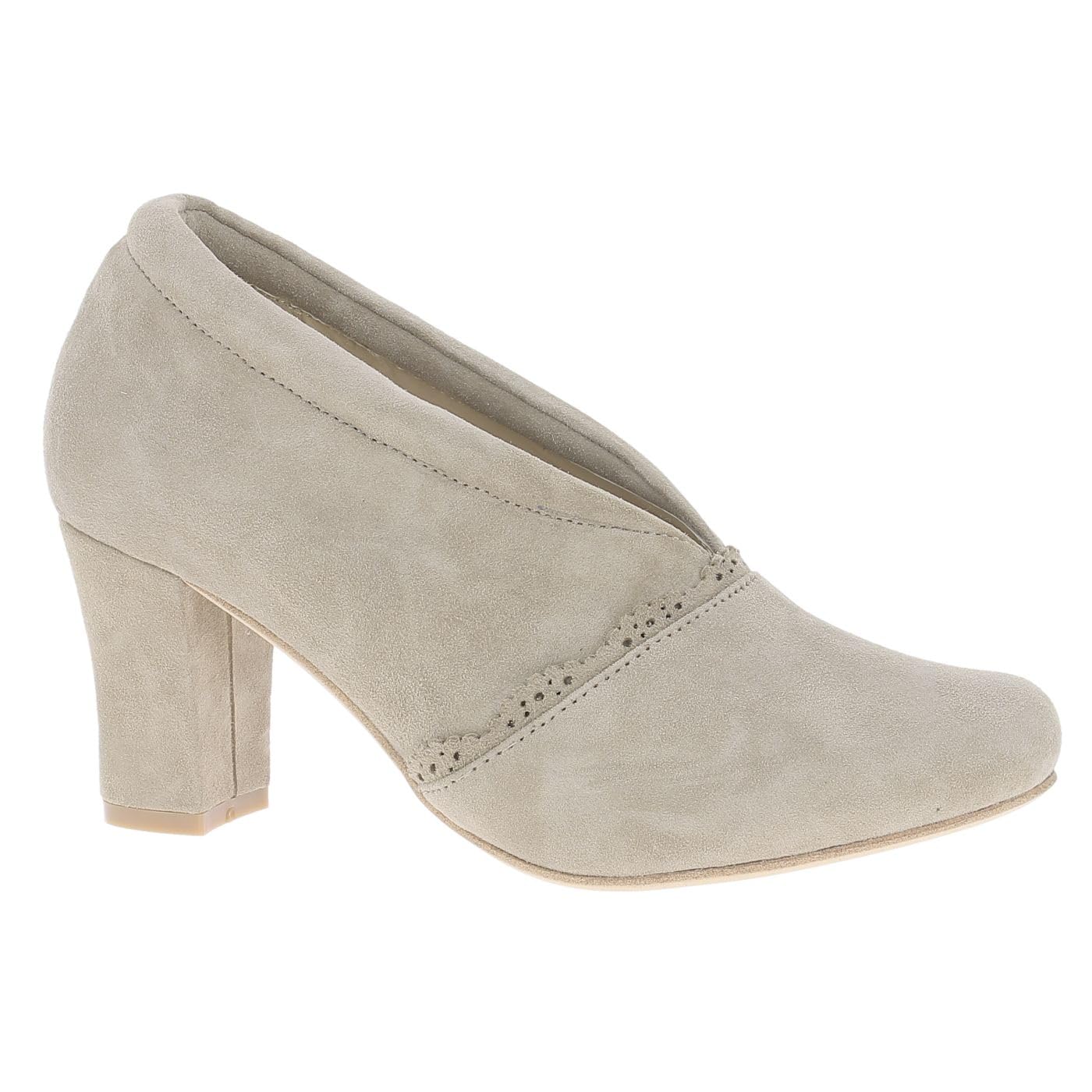 Hirschkogel Women's Court Shoes Pump, Taupe, 3 UK