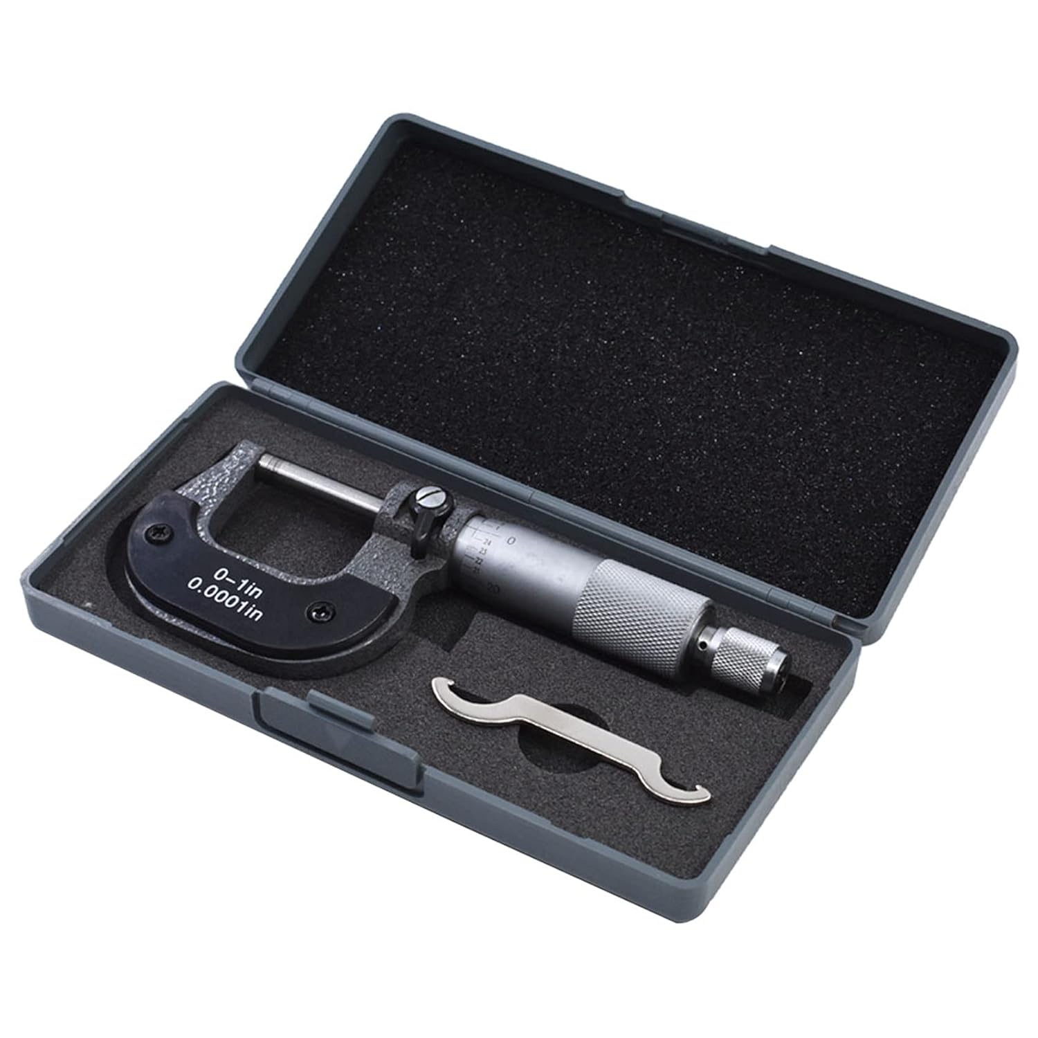 3-4 in Precision Outside Micrometer W/Box, Accuracy 0.0001 in, Professional Grade Precision Machinist Tool
