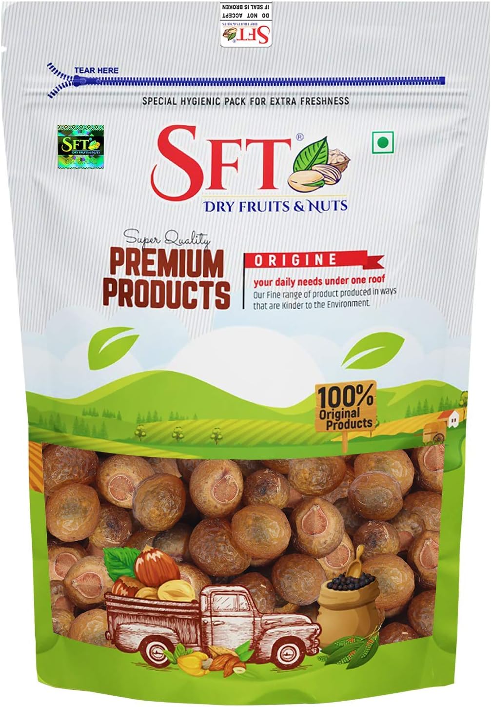 SFT Reetha Raw Dried, Natural (Ritha) 500g