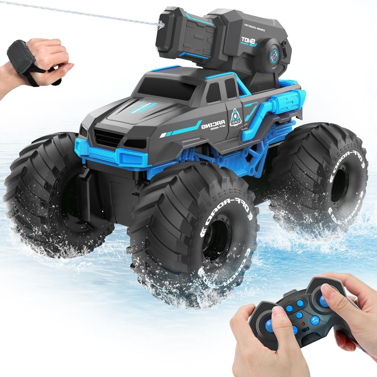 BEZGAR 1:16 Water Gun RC Car