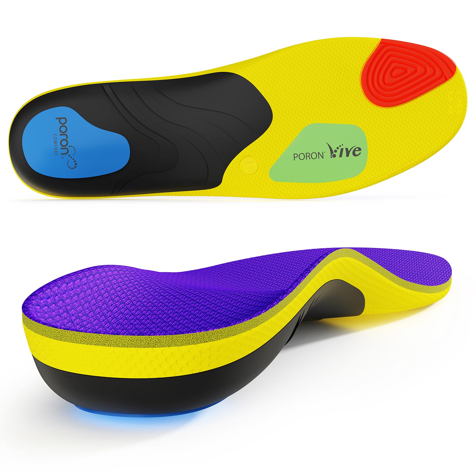 Photo 1 of 2026 Heavy Duty Support Pain Relief Orthotics - 250+ lbs Plantar Fasciitis High Arch Support Insoles for Men Women, Flat Feet Orthotic Insert, Work Boot Shoe Insole, Absorb Shock with Every Step