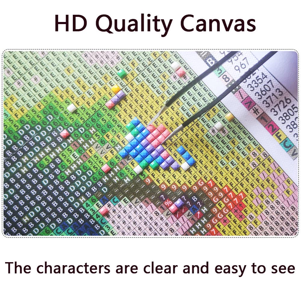 5D DIY Diamond Art Painting Kits, 4 Pack Bloem Diamant