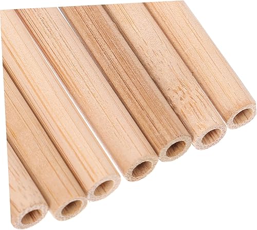 Miniatura 9 de Milisten 50pcs Bamboo Tube Bee Pollination Tool Bee Tube Supplies Beekeeper Replacement Tubes Mason Bee Tubes Refills Bee Cardboard Tubes Bee