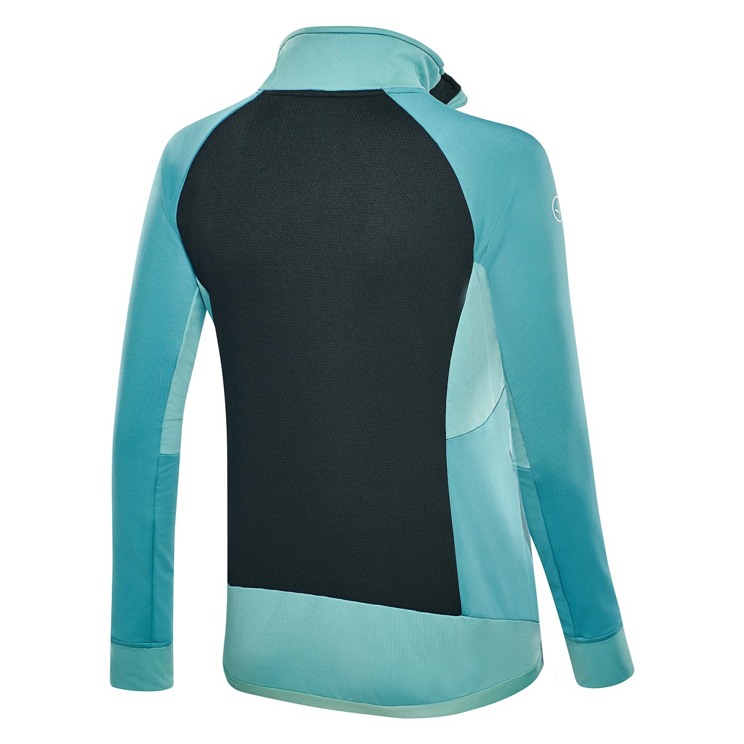 Black Crevice - Midlayer Jacke Damen I Fleecejacke mit Stehkragen I Materialmix I Funktionsjacke - atmungsaktiv, elastisch & leicht I Wandern, Trekking, Outdoor, Sport & Freizeit