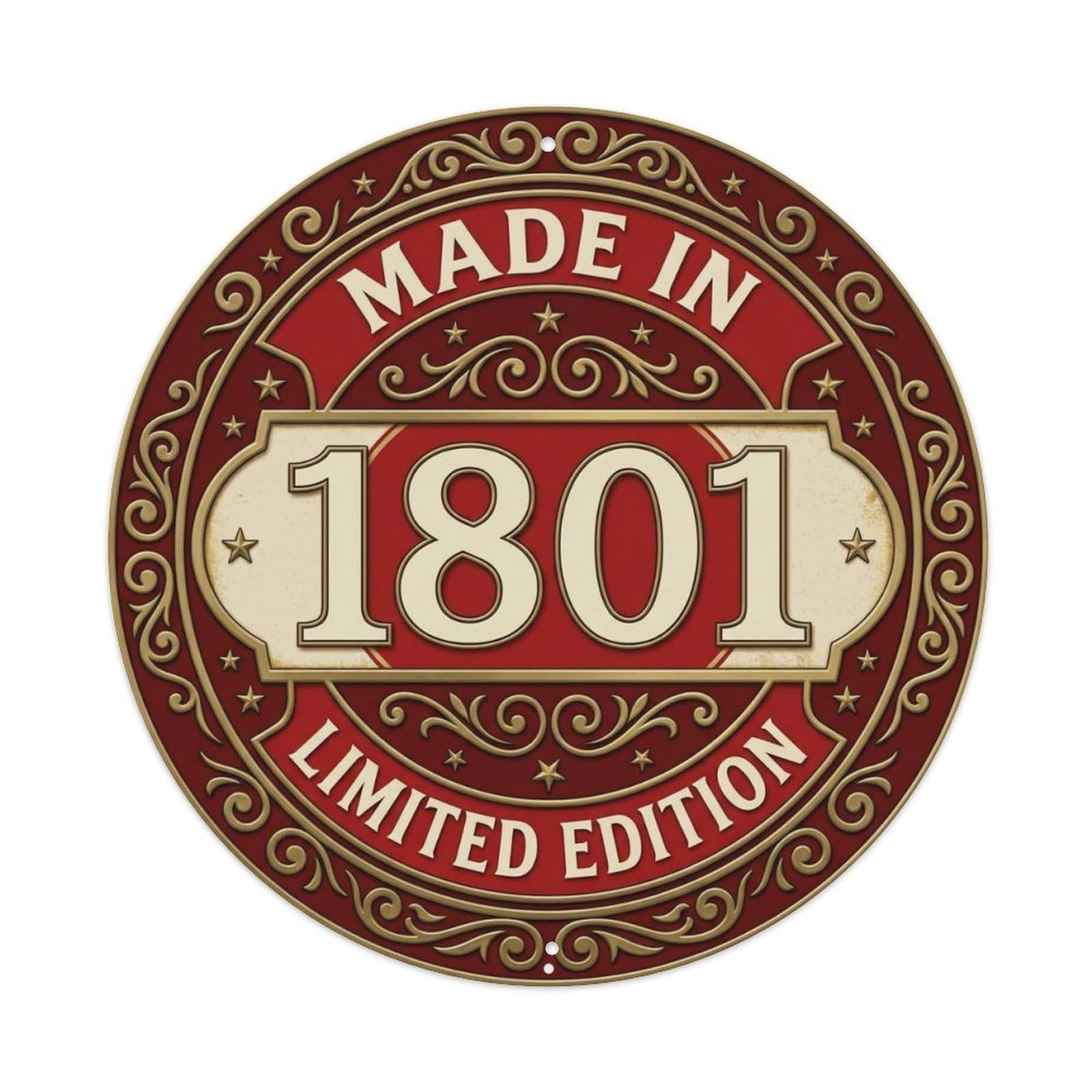 Okahys 8X8inch(20X20cm) Made In 1801 Limited Edition Metal Tin Sign