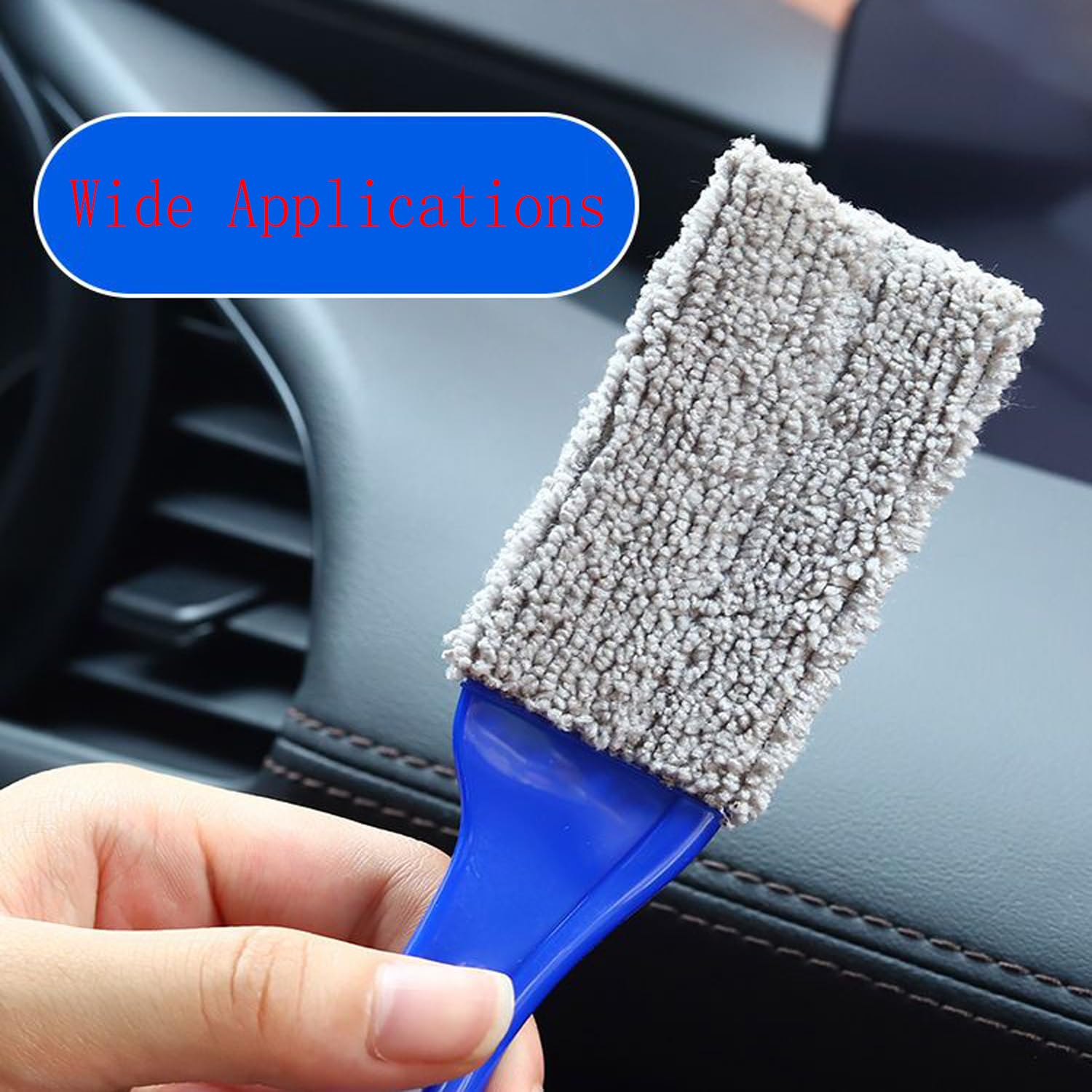Lot De 2 Brosses à Double Tête Pour Le Nettoyage De Voiture, 2 En 1 Portable Pour Intérieur De Voiture, Brosse à Poussière Pour Voiture, Poils Doux, Brosse De Nettoyage Pour Siège