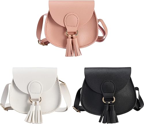 SOTOGO Monederos de 3 piezas para niñas pequeñas, bolsos cruzados, bolsos de princesa, bolsos para niñas pequeñas, bolsas de hombro para niños,