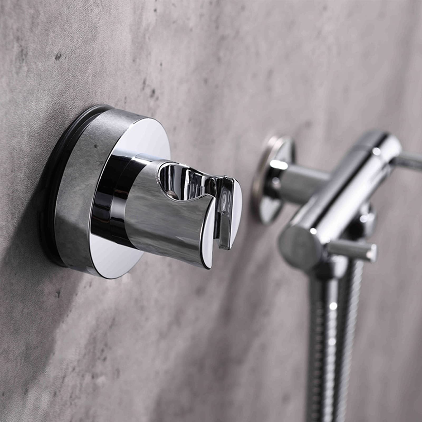 Soporte para Cabezal de Ducha, Soporte para Varilla de Ducha de Mano montado en la Pared, Soporte para Cabezal de Ducha ABS con Ventosa, Soporte para Cabezal de Ducha Reutilizable sin Taladro, cepil
