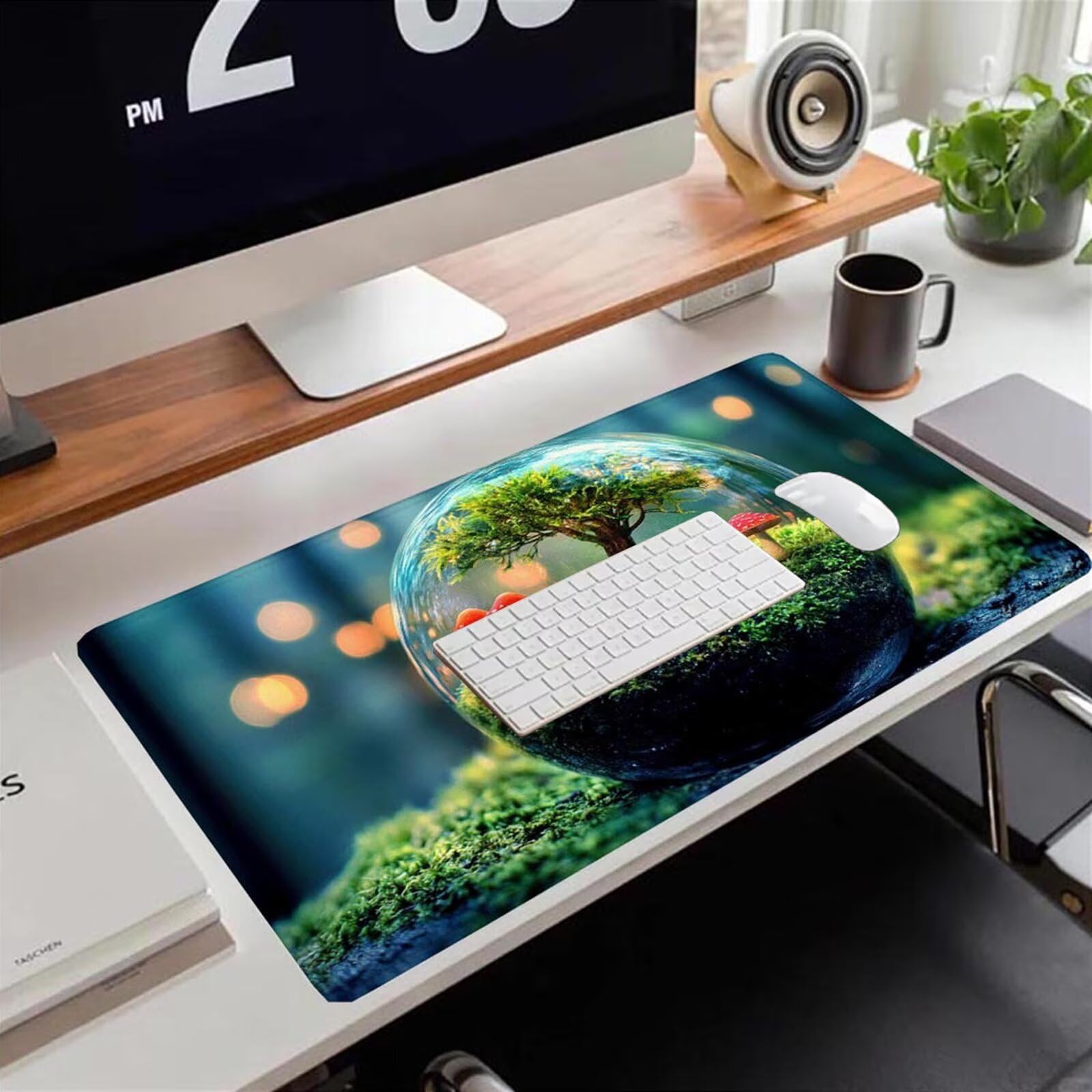 Gamingowa podkładka pod mysz 1200 x 600 x 3 mm, XXL, wodoszczelna, odporna na ścieranie, z przyszytymi krawędziami, podkładka na biurko, poprawia prędkość i precyzję, do komputera, laptopa, komputera
